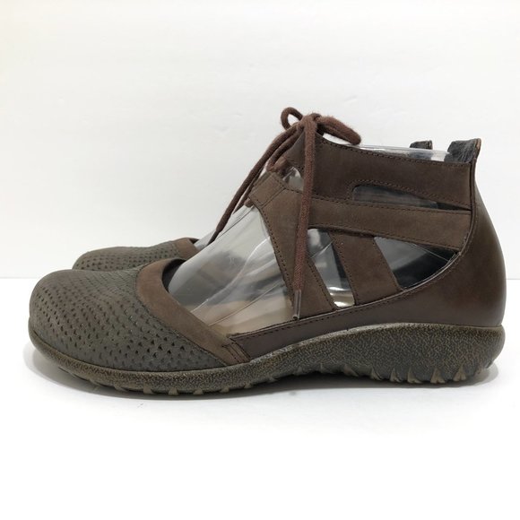 NAOT Kata Nubuck Leather Gladiator Sandals Lizard - Picture 3 of 12